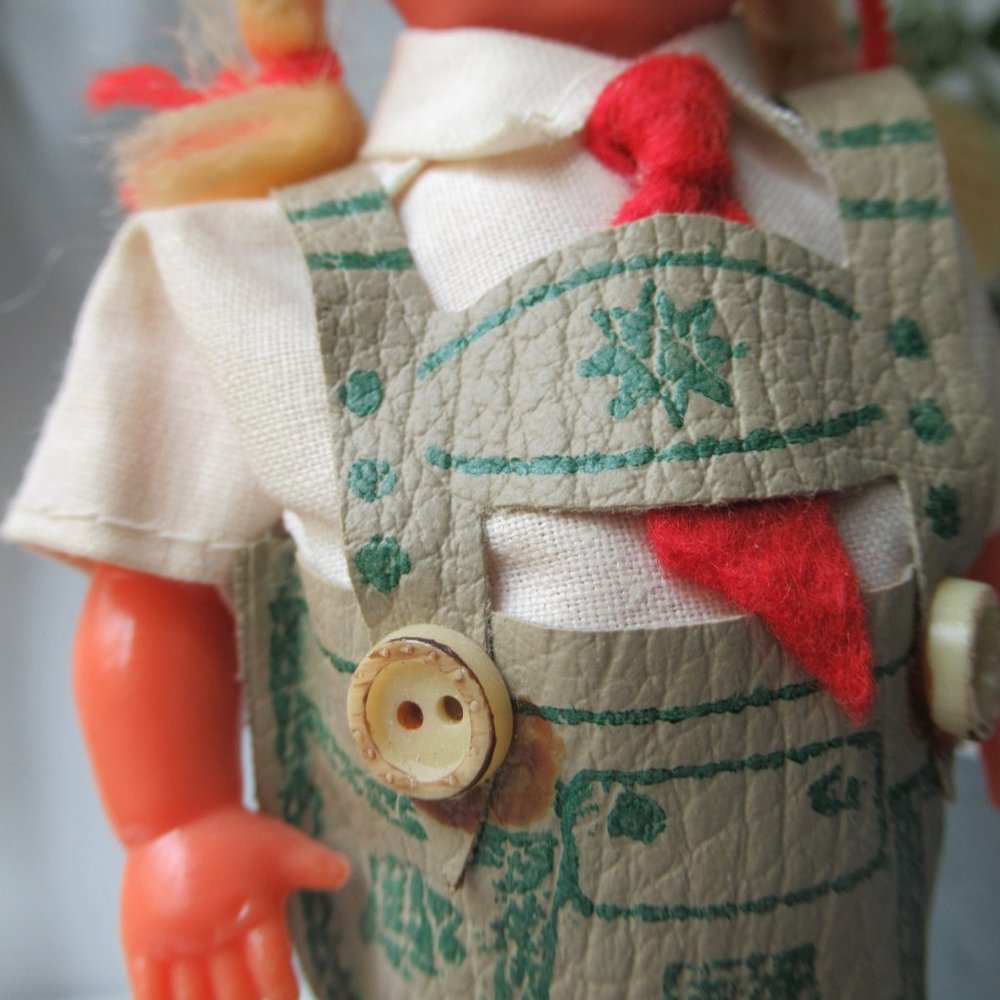 Celluloid Small Collectible Doll in a National Bavarian Costume - Picture 8 of 16